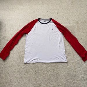 Red/White Polo Ralph Lauren Long Sleeve Shirt